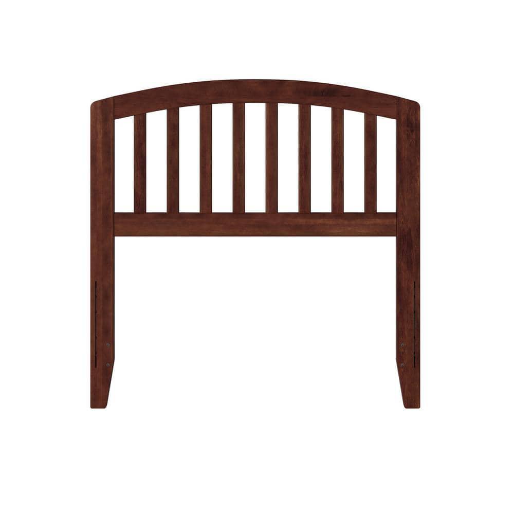 AFI Solid Hardwood Walnut Slat Headboard Twin 41.5H with USB Charging Station
