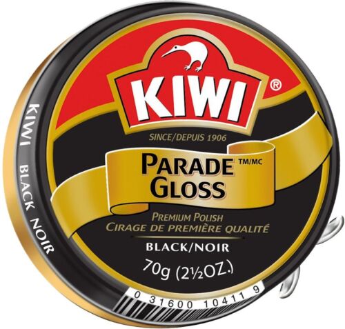 Kiwi Black Large Parade Gloss Premium Shoe Polish 2.5 oz. - Afbeelding 1 van 1