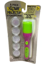 Toysmith 6 PC Picture Projector Flashlight & Disks for girls NEW VINTAGE