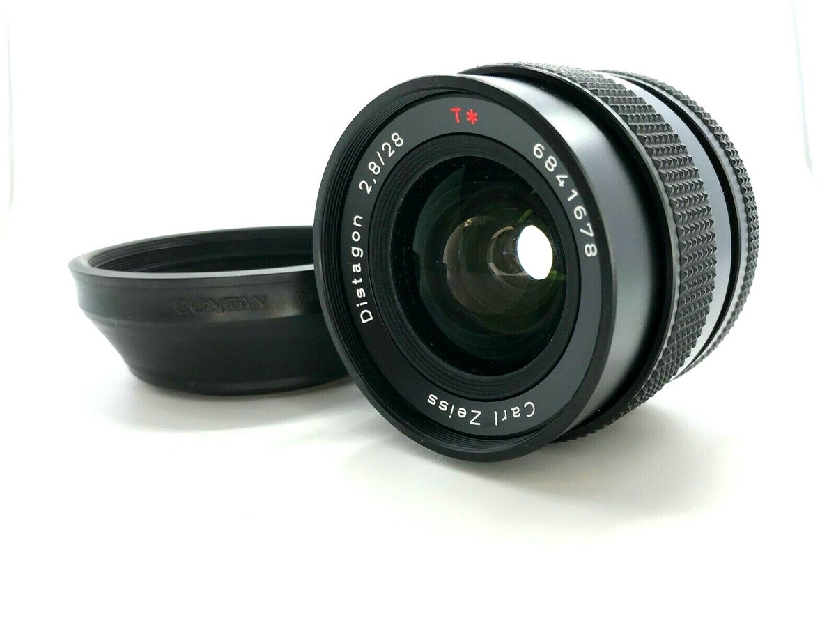 CONTAX Distagon T*￼28mm F2.8 MMJ フィルター付 Contax Carl Zeiss Distagon T* 28mm F/2.8 MMJ Wide Angle Lens