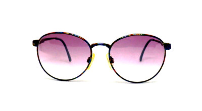 Sonnenbrille Herren Damen Vintage 90er Metall Mehrfarbig Metall Rund