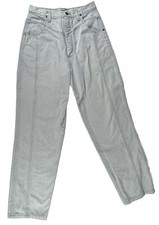 Wrangler Vtg Mom Jeans Womens 13/14x36 Blue Bareback Casual Made In USA 80s