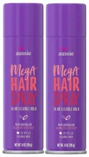 Aussie Hairspray Mega 14 Ounce 24 Hour Flexible Hold (2 Pack)