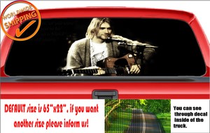 W1226 Nirvana Kurt Cobain Van Wrap Truck Perforate Car Decal Rear Window Sticker Ebay