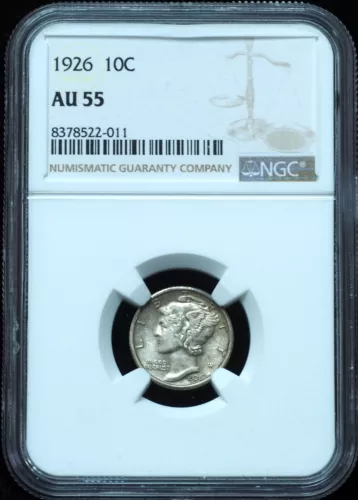 1926 Mercury Dime AU55 NGC - Excellent Original Example