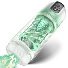 Male Masturbaters Automatic HandsFree Rotating Cup Thrusting Stroker Lubricants