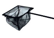 Aquarium Fangnetz Größe 25cm Kescher Fischnetz schwarz Aquariumnetz Fischkescher