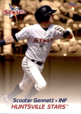 2012 Huntsville Stars Choice 9 Scooter Gennett Sarasota Florida FL Baseball Card
