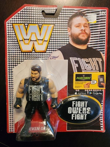 MATTEL RETRO WWE SERIES 4 KEVIN OWENS On Card Figh...