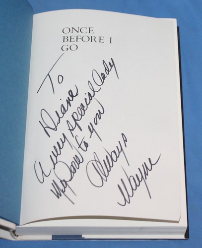 Wayne Newton "Once Before I Go" Signed Book 1989 First Edition - Picture 2 of 3