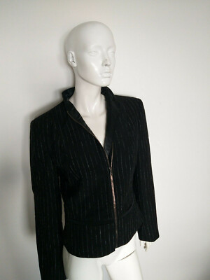 MARCCAIN black blazer jacket size N 4