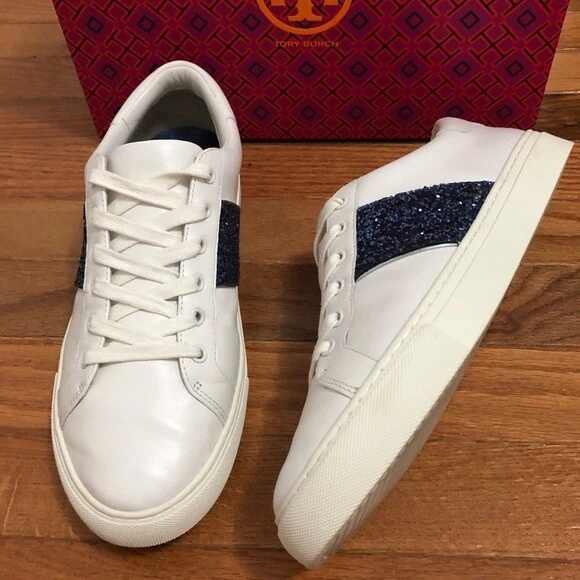 Tory burch glitter sneakers cheap