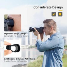 EOS R6 Mark II R6 R5 R5C Eyecup Eyepiece  Soft Silicon Extended Camera Eye Cup Vi