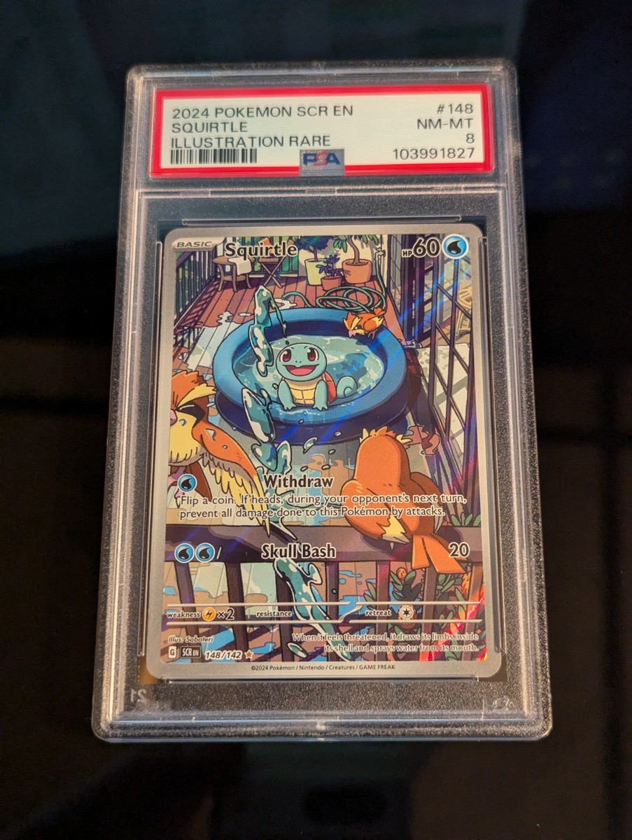 イベコレ 鉄虎 PSA 8 Squirtle 148/142 Stellar Crown Pokemon TCG