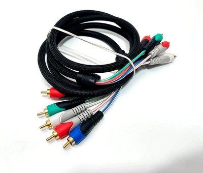 6FT Premium Component RCA Cable Video & Audio HD High Definition 24K Gold Tips