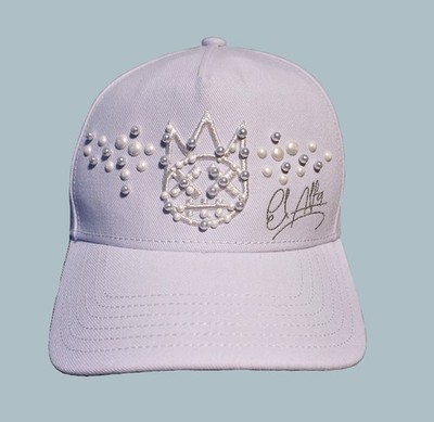 CULT X EL ALFA PREMIUM 5 PANEL A-FRAME TRUCKER HAT WITH PEARLS & LUREX EMBR LOGO