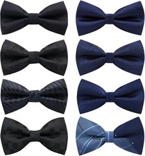 Adjustable Pre-tied Men's Bow ties Bow-ties For Men Boys Wedding Gifts 8 PCS