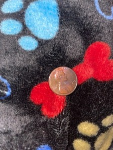 Rare 1983 penny with large die break no mint mark small date zinc 2.5g,  XF cond