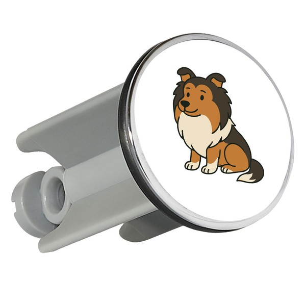 WaschbeckenstöPsel Shetland Sheepdog Comic Sheltie Geschenkidee Shetland Sheepdo-image