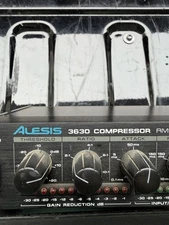 Alesis 3630 Compressor RMS/Peak Dual Channel Compressor Limiter With Gate