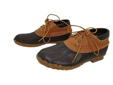 L.L. Bean Maine Hunting Shoes Womens Size 8 Waterproof Duck Boot Low Gumshoe USA