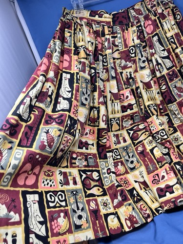 Pinup Couture Skirt Tiki Hawaiian Vintage Style Pin Up Swing Skirt w/ Pockets Lg - Picture 3 of 17
