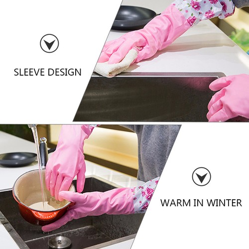 1 Pair of Winter Dish Washing Gloves Hand Gloves for Washing Dishes Warm - Picture 10 of 12