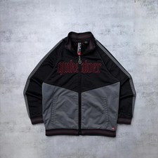 Y2K Black Quiksilver Surf Grunge Skater Track Jacket