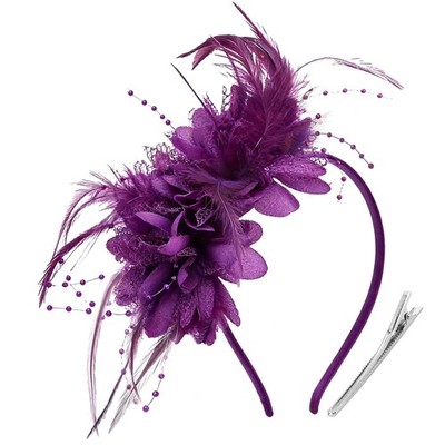 DRESHOW Fascinators Hats for Women Tea Party Fascinator Hats Vintage 50s Head...