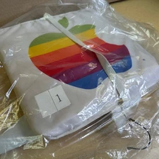 DRY CLEANED!! CUSHION _ RARE #01 _ Apple Computer SuperBowl XIX Macintosh 40 yrs