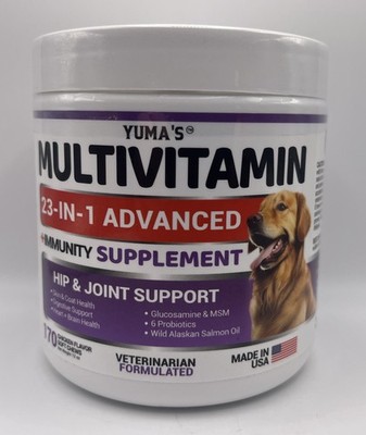 Yuma's Multivitamin 23 In 1 Advanced Immunity Supplement Hip & Joint. EXP : 3/28