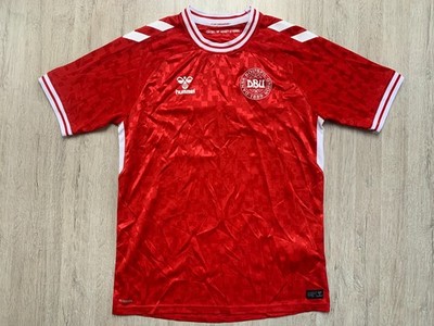 2024 Home DBU Dänemark Fußball Trikot Denmark Football Jersey Shirt Hummel S
