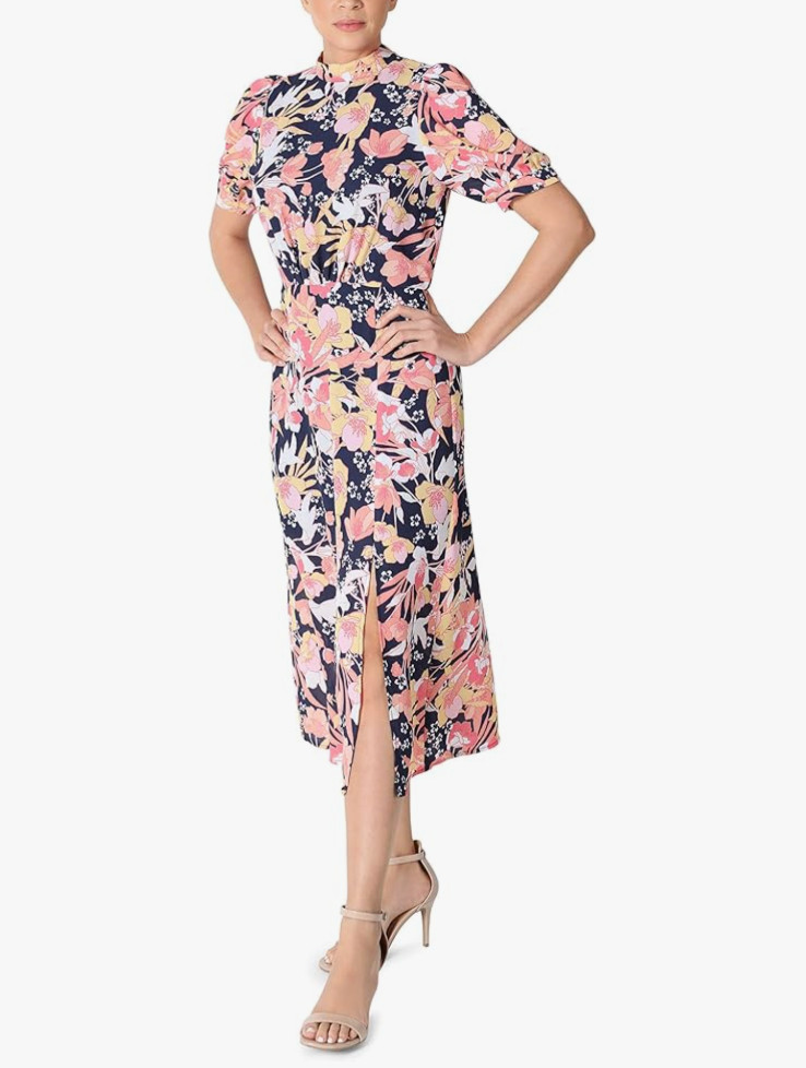 Julia Jordan High Mock Neck Floral Dress Size 8
