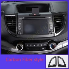 For Honda Crv Cr-v 2012-2016 Carbon Fiber Central Control Outlet Air Vent Cover