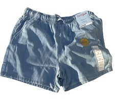 Cat  Jack Girls Light Blue Adjustable Waist Drawstring Shorts Size L 10/12 