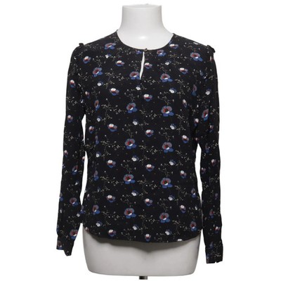 Custommade, Bluse, Größe: 38, Schwarz/Mehrfarbig, Viskose, Blumen, Damen #Y22