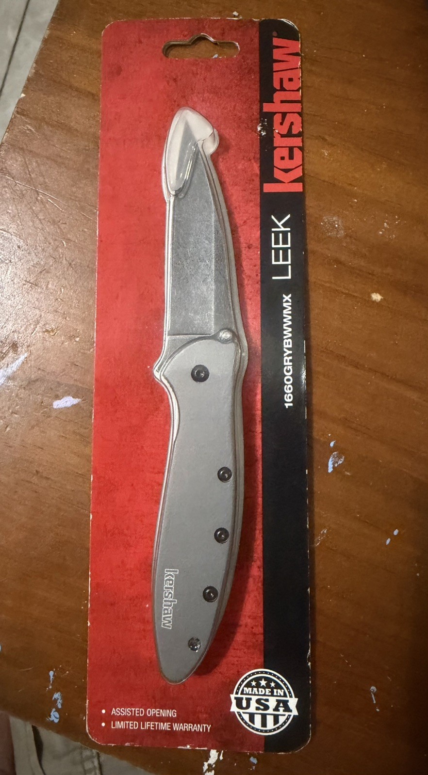 Kershaw Leek, 1660, Plain Edge, Speed Safe, Brand New, Factory Blem, USA Made!