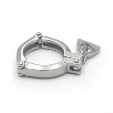 HFS(R) 2" Three Segment Sanitary Clamp, Stainless Steel 304, Tri Clamp Clover