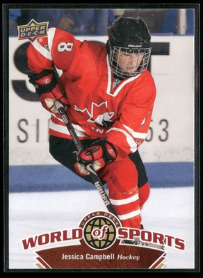 #ad 2010 Upper Deck World of Sports Jessica Campbell #170 RC Team Canada KRAKEN $15.00