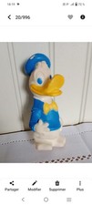 Pouet caoutchouc ancien Donald Scrooge Duck  Disney Production 16cm 