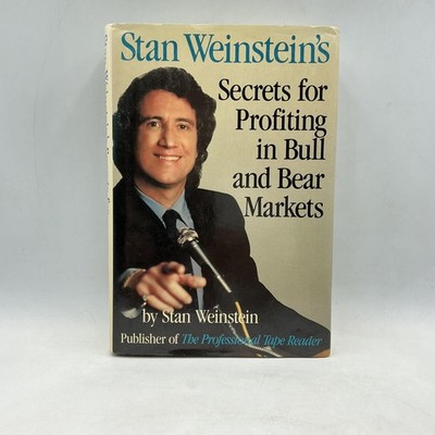 Vintage Stan Weinstein Secrets Profiting Bull Bear Markets White HC DJ Dow Jones