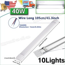 10 PACK 4FT LED SHOP LIGHT Fixture LED Ceiling Lights Garage Lamp 6000K Daylight