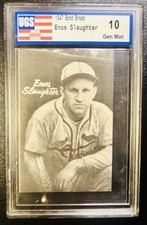 GRADED 10 Gem Mint - ENOS SLAUGHTER - 1947 Bond Bread