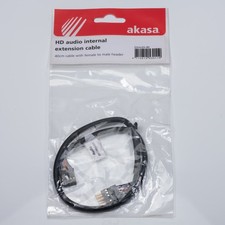 40cm Akasa EXAUDI-40 HD Internal Audio Extension Cable, Female to Male, HD/AC"97