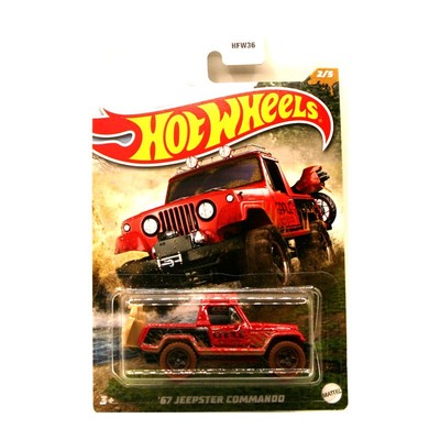 Hot Wheels HFW36-HDH08 Jeepster Commando rot 1967 - Mud Runners ca. 1:64 NEU!°
