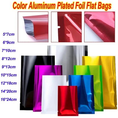 Farbe Aluminium beschichtete Folie Flachbeutel Mehrzweck Lebensmittel Verpackung - Bild 1 von 4