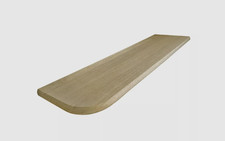 Solid Oak Bottom Bullnose Stair Tread Left or Right Hand Un-Grooved 22x270x1000m