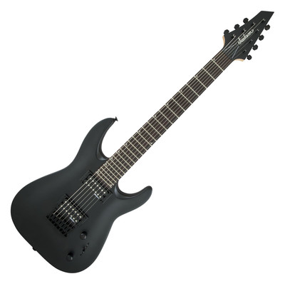 Jackson JS22-7 Dinky AH SBK 7-Saitige E-Gitarre mit 2 Humbuckern u. Pappelkorpus