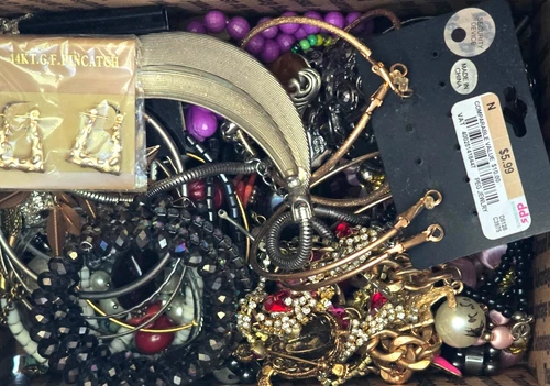 13 LB Vintage Modern Costume Jewelry Lot Craft Wear Resell