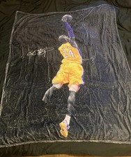 Kobe One Handed Jam Signature Fleece Throw Blanket 47x56